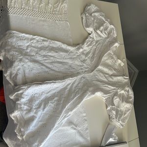 White button up dress